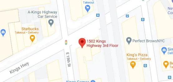Map: 1502 Kings Highway, 3rd Floor, Brooklyn